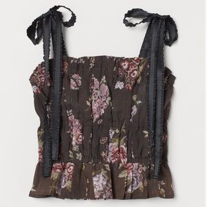 Brock Collection x H&M. Sleeveless top; country floral